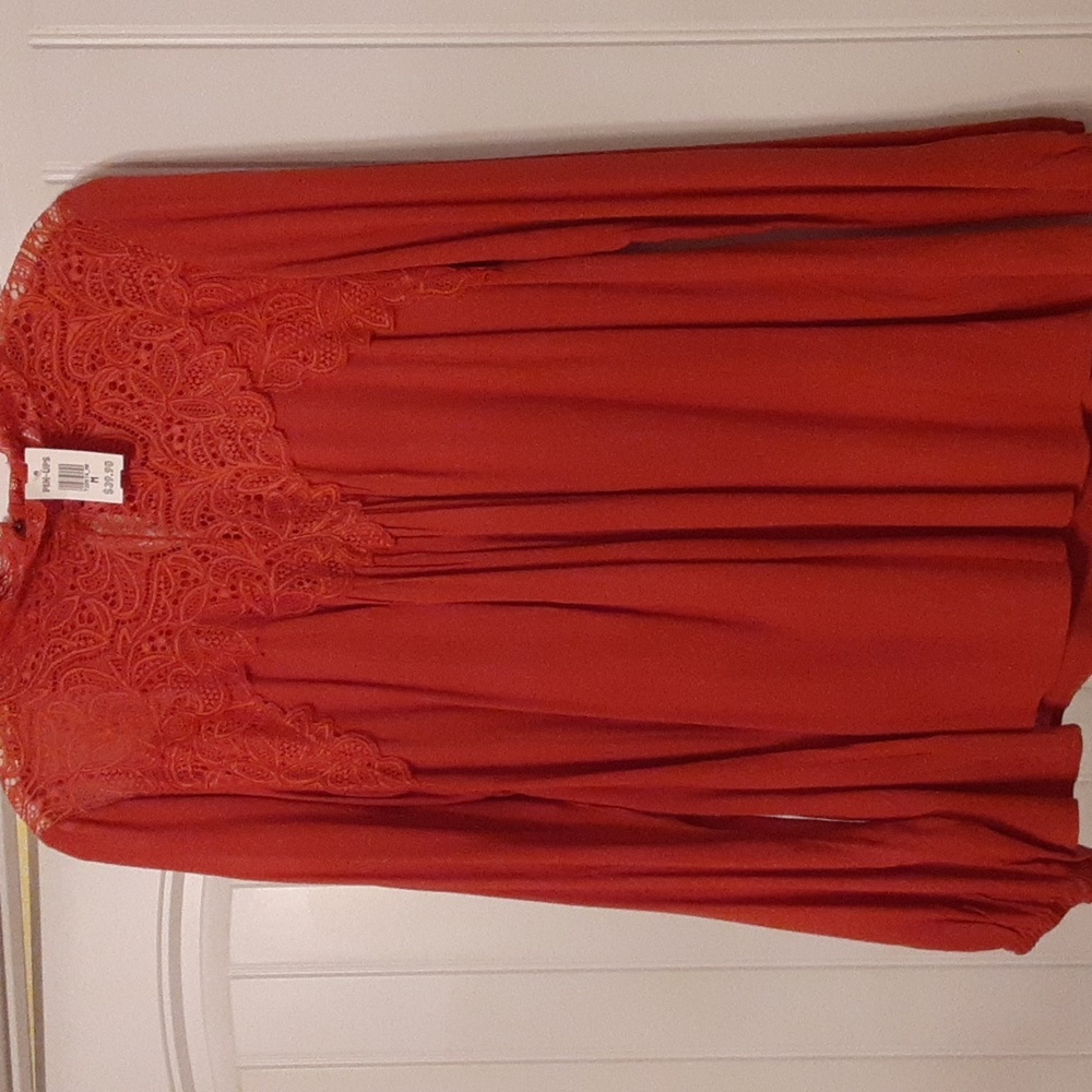 NWT lace front blouse
